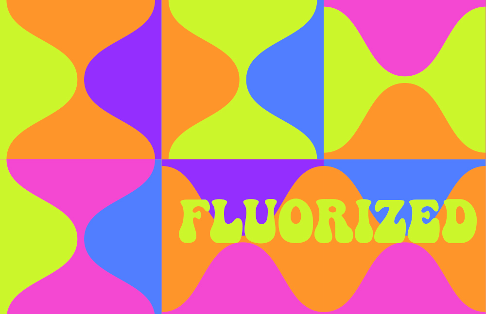 Fluorized designs, a 2024 graphic design trend