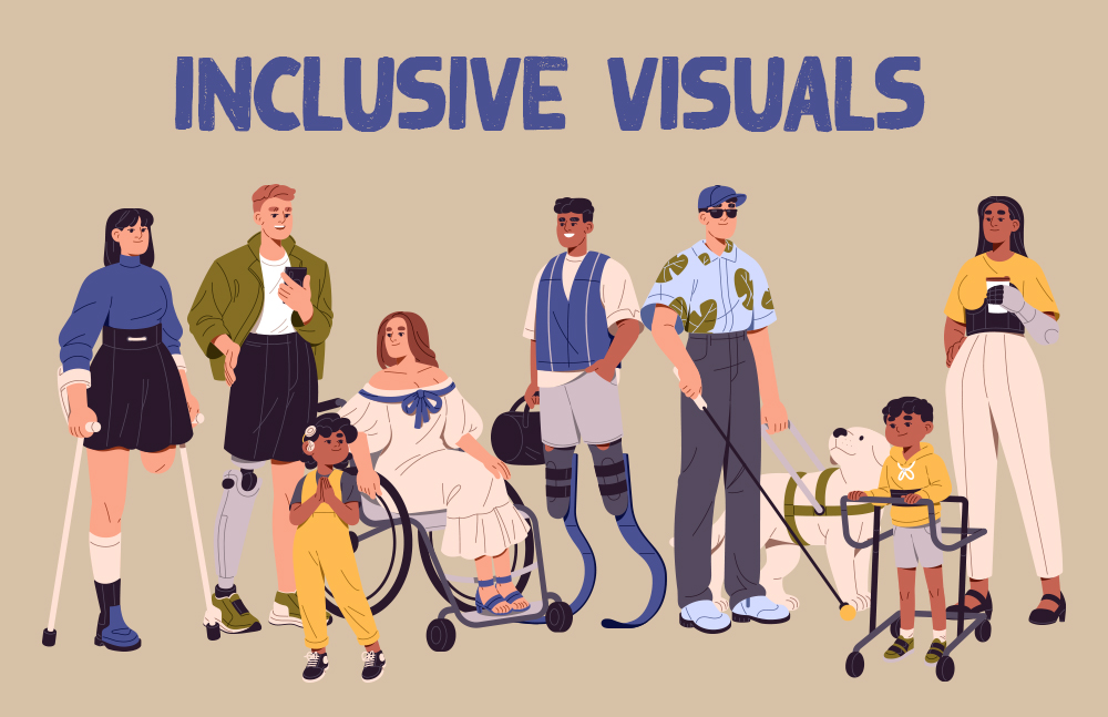 Inclusive visual storytelling, a 2024 graphic design trend